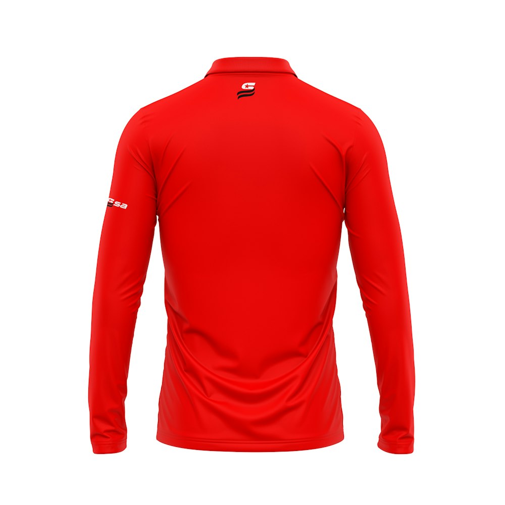 Official USSSA Umpire Polo Red (Long Sleeve) Umpire Gear