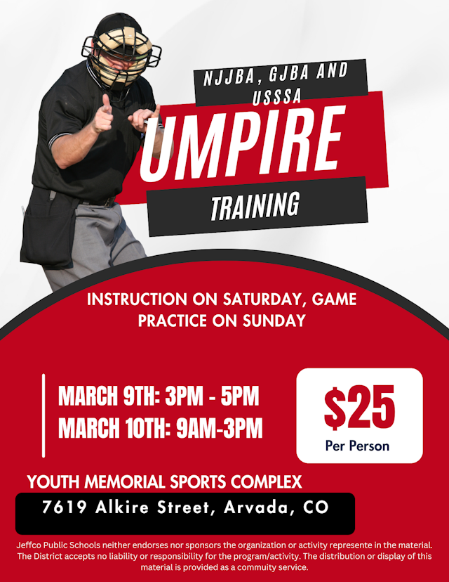 CO Umpire Training USSSA Email Builder